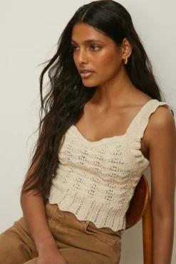 Discount Oasis Frill Strap Knitted Cami Top Mango