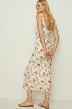Outlet Oasis Garland Scoop Neck Maxi Dress Floral