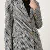 Best Oasis Geo Jacquard Blazer Mono