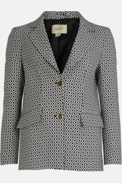 Best Oasis Geo Jacquard Blazer Mono
