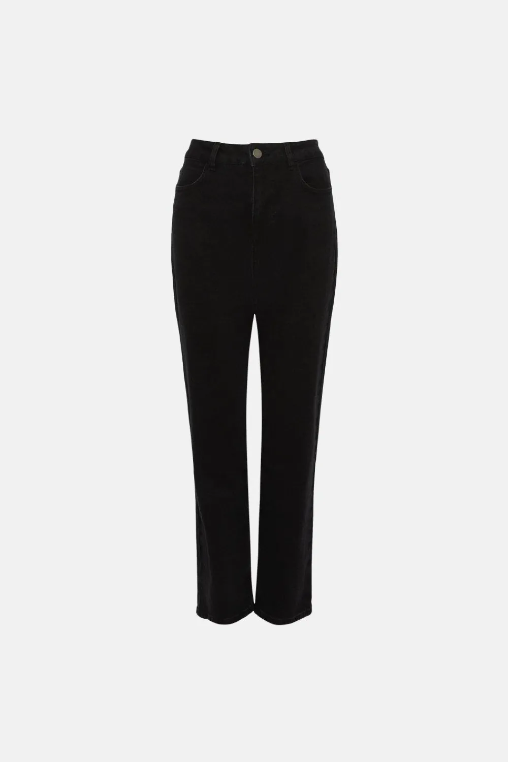 Outlet Oasis High Rise Straight Leg Jean Black