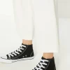 Outlet Oasis High Top Lace Up Trainers Black