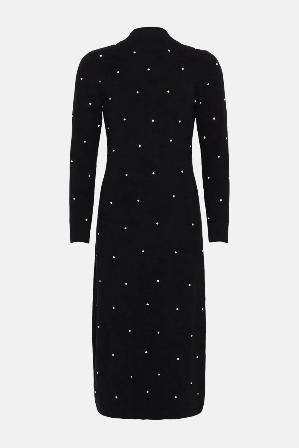 Discount Oasis Hotfix Open Back Knitted Midi Dress Black