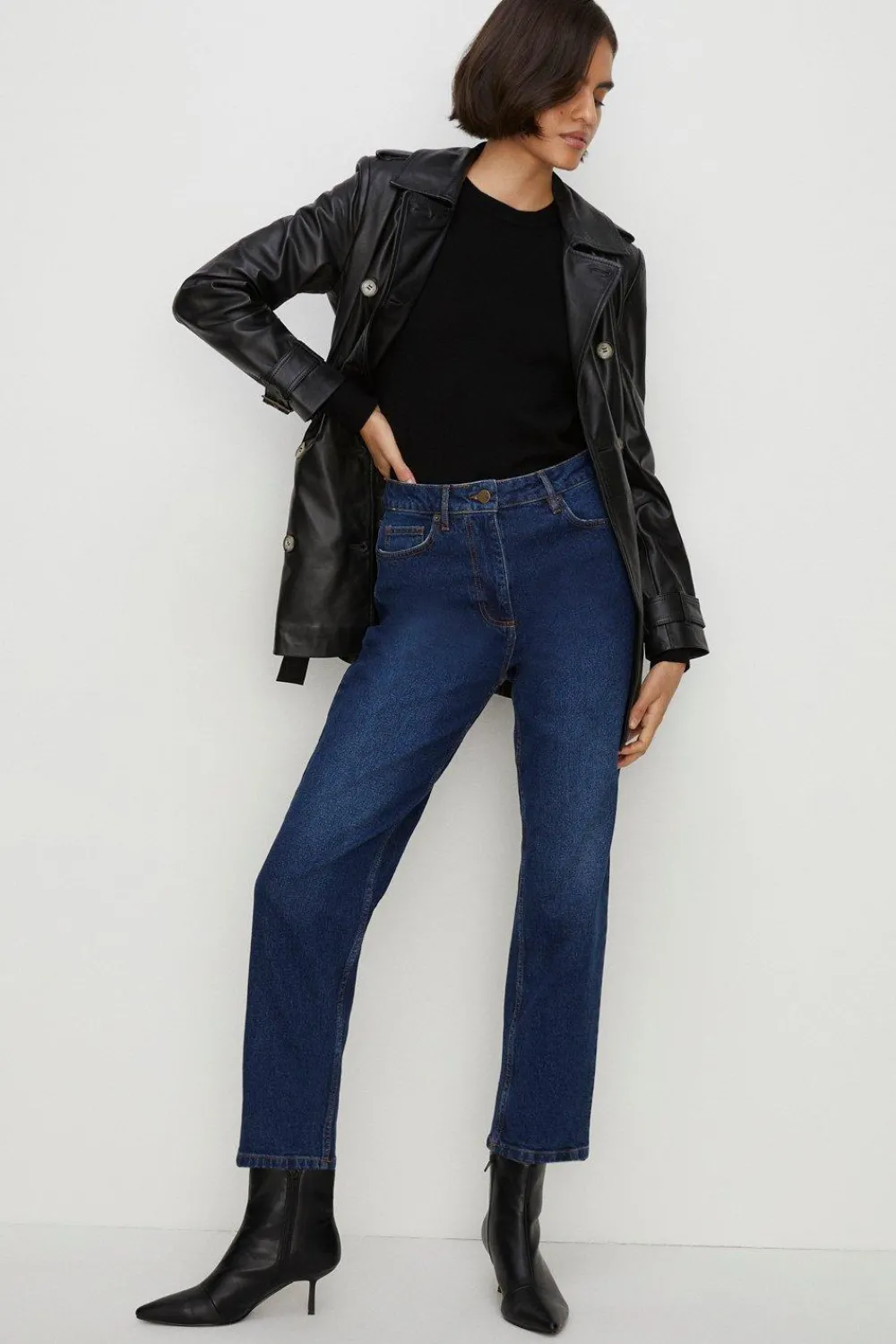 Clearance Oasis Ivy Barrel Leg Jean Indigo
