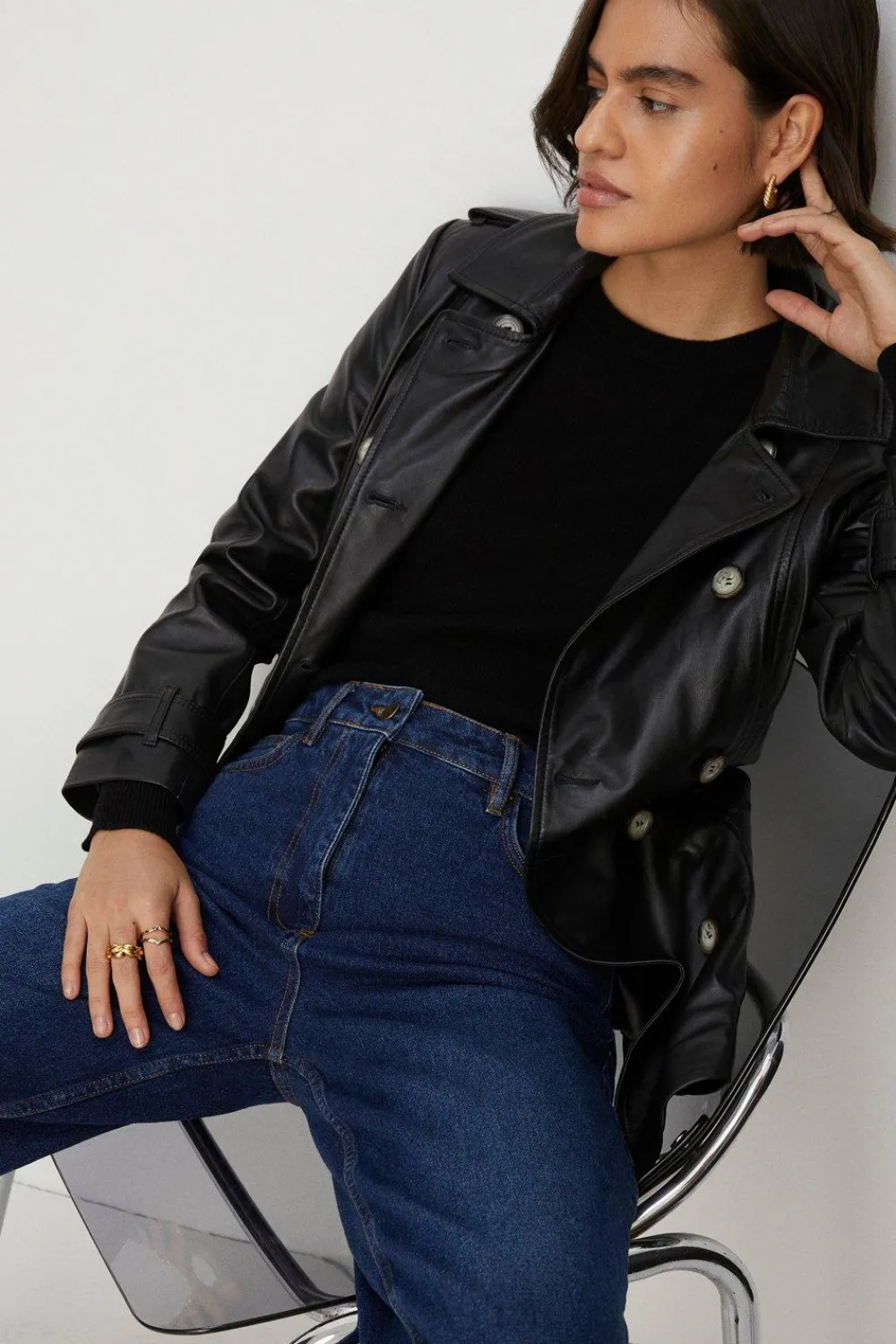 Clearance Oasis Ivy Barrel Leg Jean Indigo