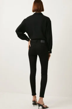 Online Oasis Jade Mid Rise Skinny Jean Black