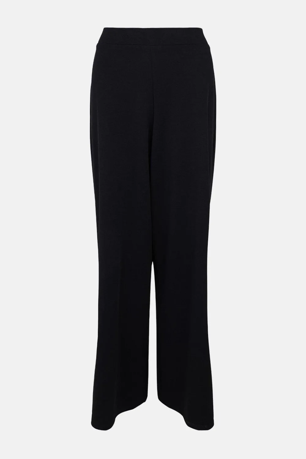 Clearance Oasis Jersey Crepe Wide Leg Trouser Black