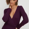 Sale Oasis Jersey Fixed Wrap Midi Dress Black