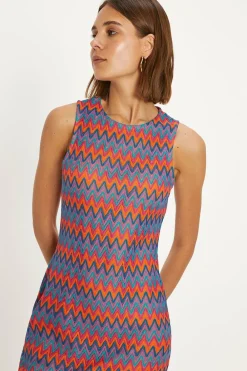 Online Oasis Knit Look Midaxi Racer Dress Multi
