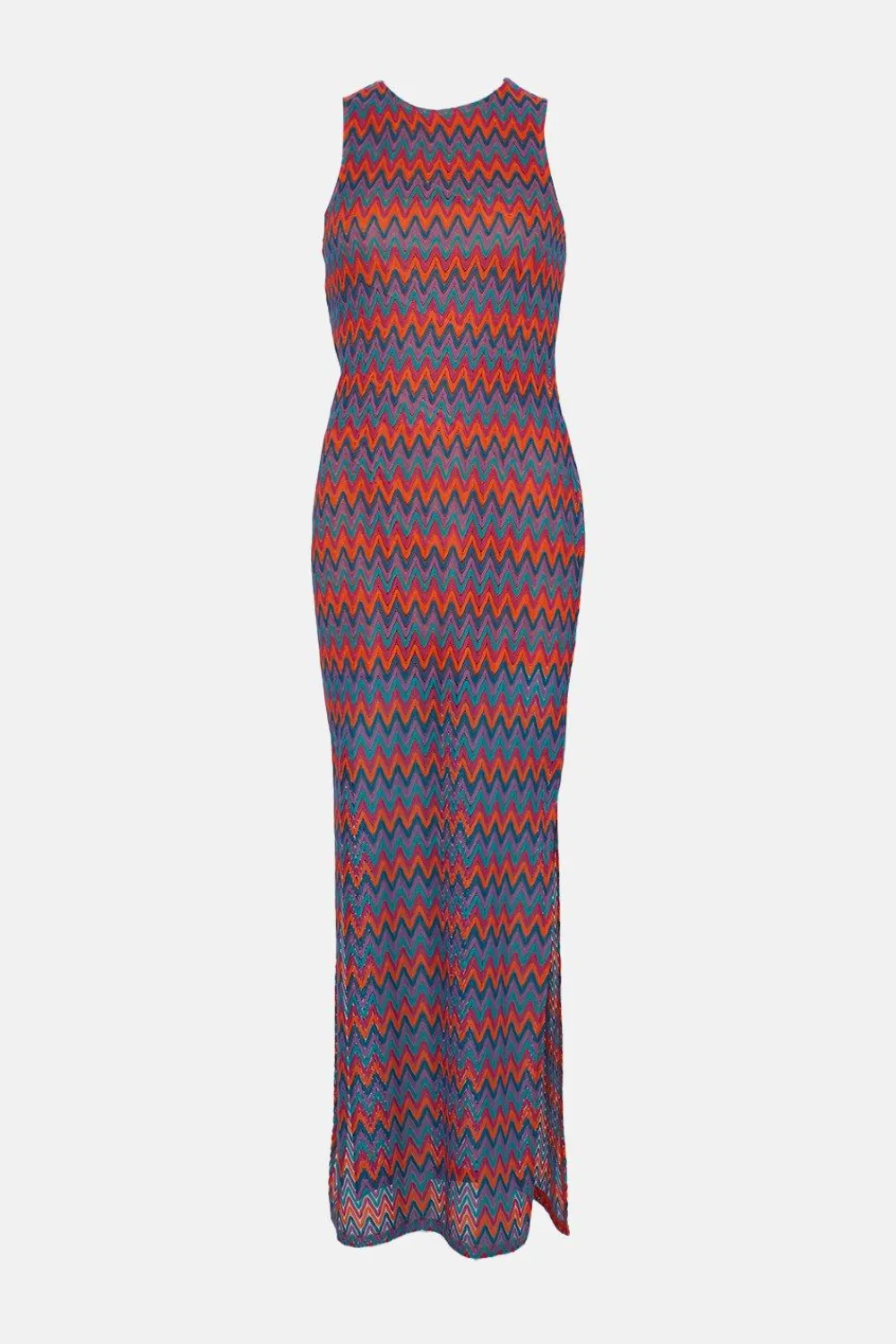 Online Oasis Knit Look Midaxi Racer Dress Multi