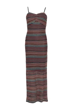 Best Oasis Knit Look Stripe Midaxi Multi