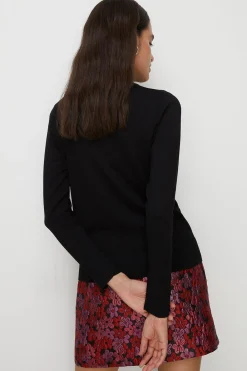 Discount Oasis Knitted Funnel Neck Jumper Black