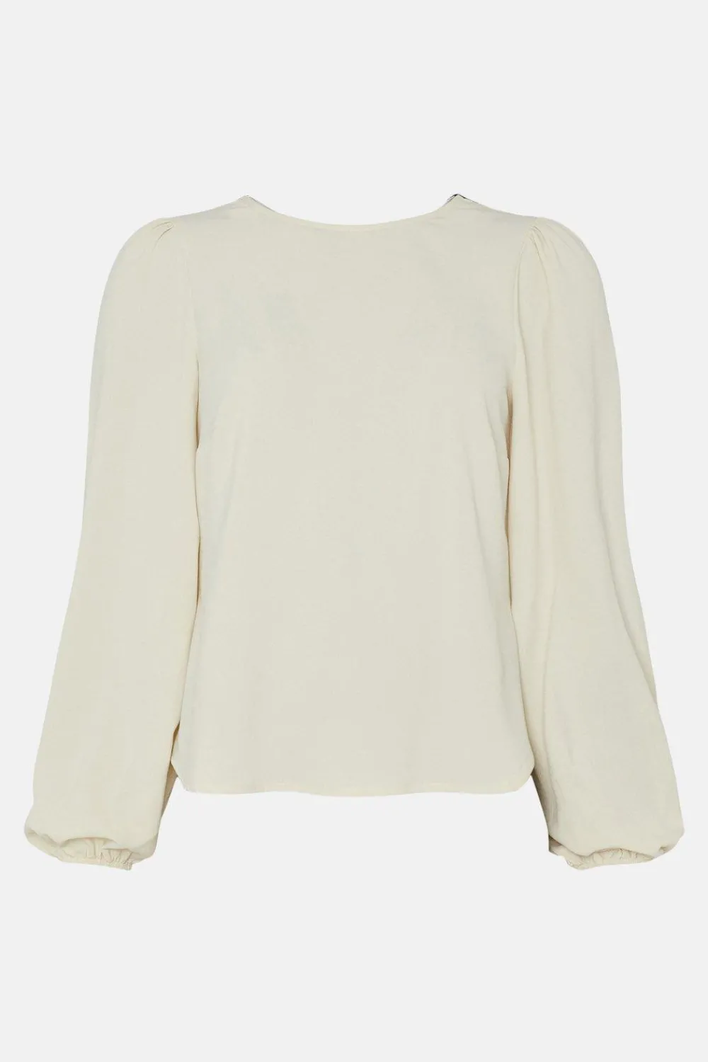 New Oasis Lace Detail Tie Back Top Ivory