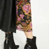 New Oasis Leather Block Heel Knee High Boots Nude