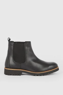 Online Oasis Leather Chelsea Boot Black