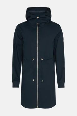 Outlet Oasis Lightweight Cotton Midi Parka Coat Black