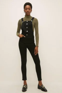 Clearance Oasis Lily Dungaree Black
