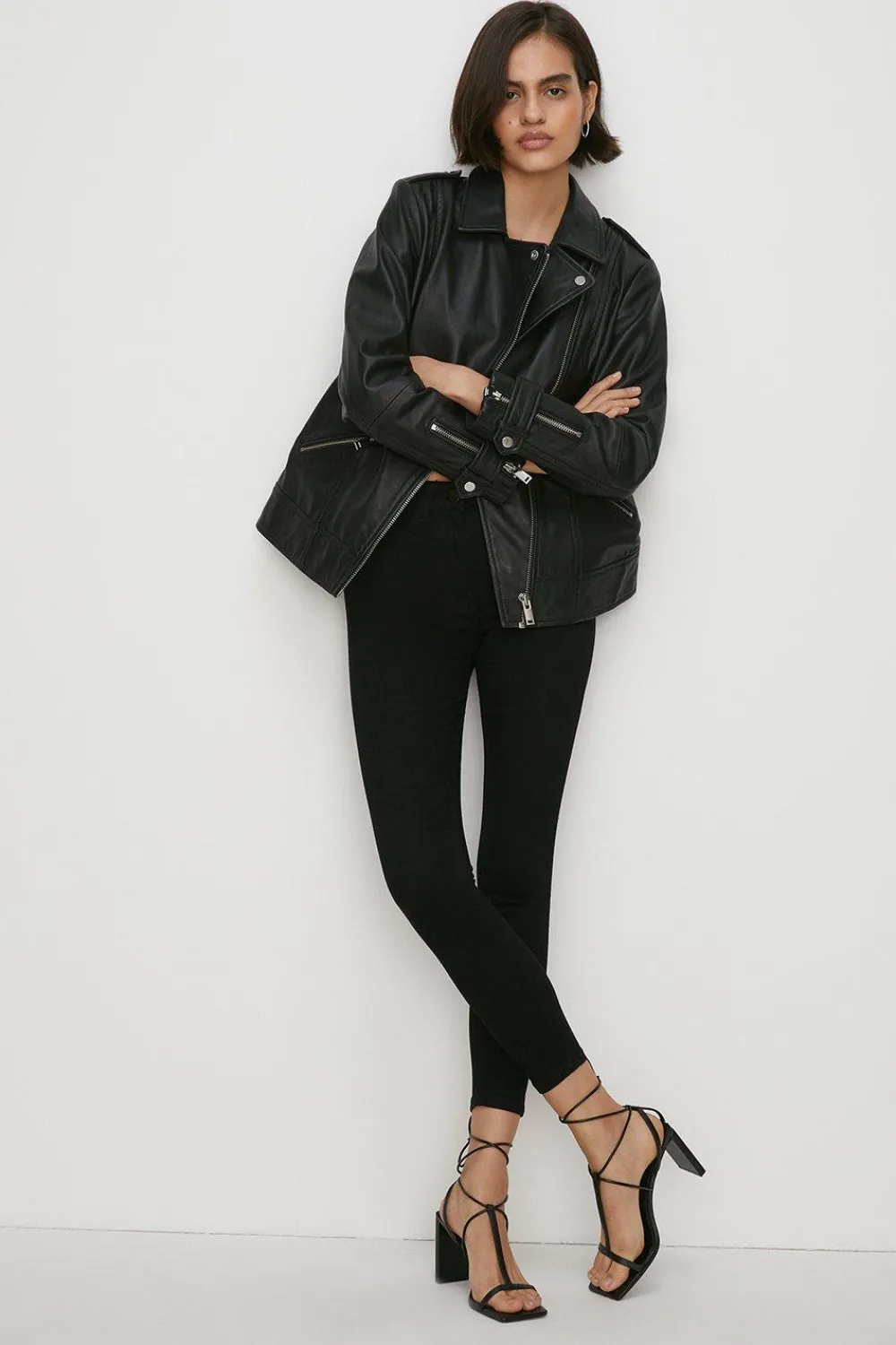 Clearance Oasis Lily High Rise Skinny Jean Black