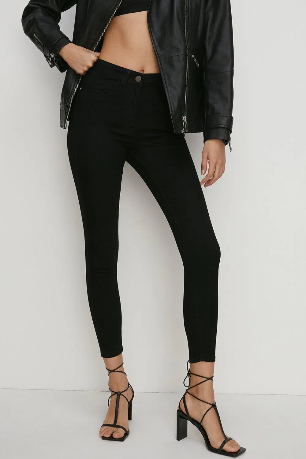 Clearance Oasis Lily High Rise Skinny Jean Black