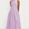 Best Oasis Linen Mix Midi Dress Lilac