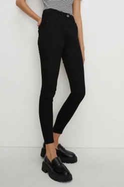 Outlet Oasis Long Jade Organic Mid Rise Skinny Jean Black