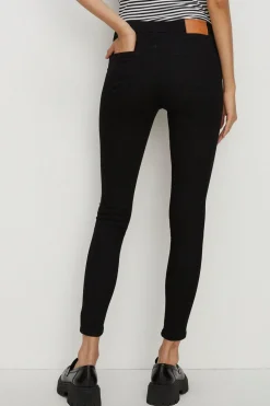 Outlet Oasis Long Jade Organic Mid Rise Skinny Jean Black