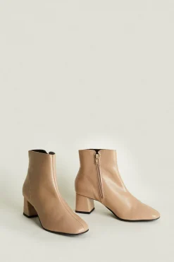 Clearance Oasis Low Heel Knee High Boots Brown