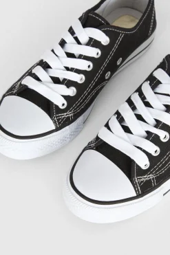 Fashion Oasis Low Top Lace Up Trainers Black