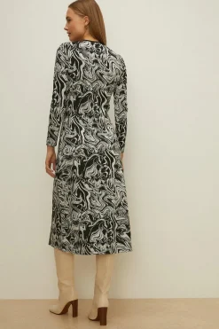 Best Oasis Marble Jacquard Midi Dress Mono