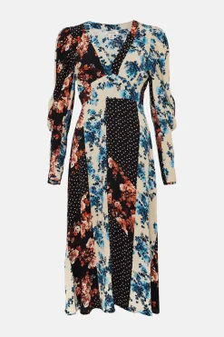 Best Oasis Mixed All Over Floral Spot Printed Dress Multi