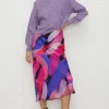 New Oasis Mock Neck Wide Rib Jumper Mauve
