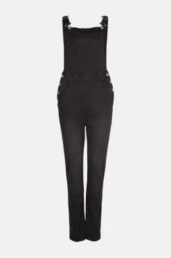 Hot Oasis Mom Dungaree Mid Wash