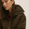 New Oasis Overhead Half Zip Nylon Padded Jacket Neutral