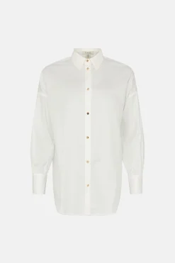 Best Oasis Oversized Poplin Shirt White