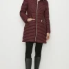 Fashion Oasis Padded Packable Midi Jacket Black
