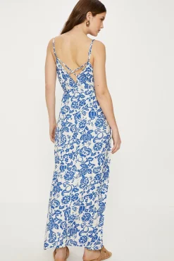 Outlet Oasis Paisley Print Strappy Maxi Dress Multi