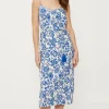 Hot Oasis Paisley Print Strappy Midi Dress Multi