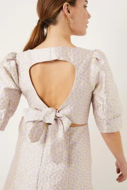 Online Oasis Pansy Jacquard A Line Shift Dress Lilac