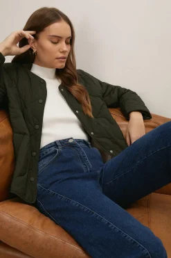 Fashion Oasis Petite Barrel Jean Mid Wash