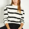 Fashion Oasis Petite Boxy Sweatshirt Stripe