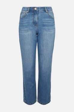 Fashion Oasis Petite Boyfriend Jean Pale Wash