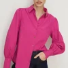 Sale Oasis Petite Cotton Poplin Essential Shirt Hot Pink