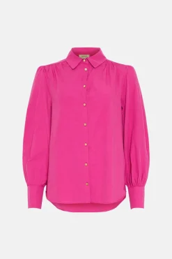Sale Oasis Petite Cotton Poplin Essential Shirt Hot Pink