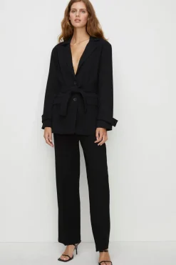Discount Oasis Petite Crepe Tailored Blazer Black