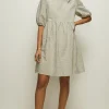Sale Oasis Petite Gingham Smock Dress Lilac