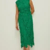 Best Oasis Petite Lace Midi Pencil Dress Red