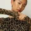 Discount Oasis Petite Mesh Tie Back Mini Dress Animal