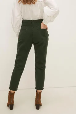 Clearance Oasis Petite Mom Jean Khaki