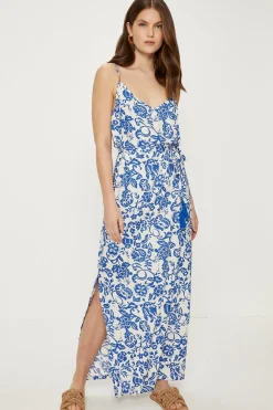 Discount Oasis Petite Paisley Print Strappy Maxi Dress Multi