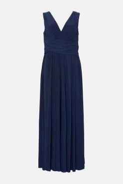 Discount Oasis Petite Premium Jersey Ruched Maxi Dress Sage